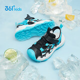 361°儿童凉鞋2025夏季男女童3-12岁透气防撞包头沙滩凉鞋 黑 36