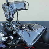 博沃尼克 电动车把套加绒加厚手套防风保暖摩托车挡风棉把套 黑色大口款