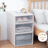 清野の木 衣物收纳箱抽屉收纳盒储物箱 5L透白 1个装