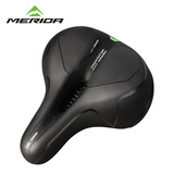 MERIDA美利达山地自行车座垫超软坐垫加厚硅胶减震通用座椅单车配件大全 （休闲款）黑绿-带防雨罩+工具