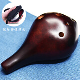 陶笛6孔 初学中音C调六孔ac陶埙12笛子十二学生专业入门空鸣演奏乐器 6孔AC【熏烧】