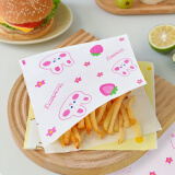 杰凯诺（Jekero）烘焙卡通三明治包装纸 饭团包装纸  卡通淋膜纸（粉色女孩）