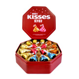 好时（Hershey’s）好时之吻巧克力16粒八角铁盒礼盒装满月成品结婚喜糖（不含礼袋）