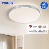 飞利浦（PHILIPS）LED护眼全光谱卧室吸顶灯客厅简约照明主卧百搭灯具银色满天星36W