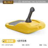 villvald企鹅宝宝加厚儿童滑雪板滑草板加厚户外雪爬犁滑冰雪橇滑雪车玩雪 黄宝宝【重心更低更丝滑】