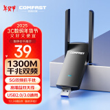 COMFAST 千兆USB无线网卡台式机专用高速1300M双频5G穿墙笔记本电脑wifi接收器发射器 【1300M】双频5G热卖款-924AC