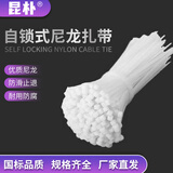 昆朴自锁式尼龙扎带 理线带束线绑带 2.5*120mm 100根/包 白色