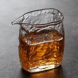 丰陶张生 日式玻璃六角公道杯加厚耐热无把高档简约透明公杯功夫茶分茶器 冰川公道杯200ML