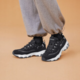 斯凯奇（Skechers）男鞋经典情侣熊猫鞋男子休闲运动鞋厚底缓震老爹鞋 52675/BLK 40