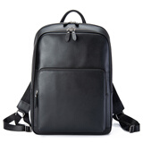 派保爵男士商务双肩包头层牛皮背包男15.6吋电脑包大容量通勤包学生书包 纳帕头层牛皮