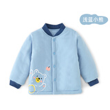 棉大班（MIANDABAN）儿童轻薄棉服春秋冬款婴儿棉衣夹棉上衣男童宝宝棉袄内胆外套 蓝色 100 CM
