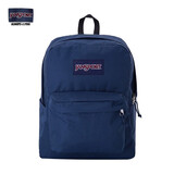 JANSPORT杰斯伯书包轻便双肩包男女旅行包简约背包电脑包学生校园 4QUE003海军蓝/藏青色-侧袋+隔层