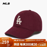 MLB帽子男女情侣棒球帽大标软顶鸭舌帽四季运动帽3ACP6601N-07RDS-F