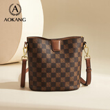 奥康（Aokang）包包女包托特单肩包经典复古斜挎包手提包生日礼物送女友送老婆 BG702519-焦糖咖