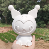 金归 大号石膏娃娃彩绘白胚diy手工儿童涂色娃娃石膏涂鸦绘画白胚娃娃 坐姿库洛米18cm（石膏材质）