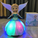 酷乐菲女孩子玩具会跳舞的公主宝宝早教儿童玩具三周岁娃电动玩具 漫舞仙女带翅膀 普通电池(电池版)