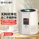曼宿雷顿  空气净化器除甲醛家用桌面办公室去烟味新房客厅小型消除PM2.5空气灰尘异味除菌活性炭去醛神器 清新白【免耗材款】