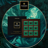 娅曼蒂意大利高端进口纯黑巧克力9小片礼盒生日礼物节日送礼送女友40g 9小片100%礼盒装（9片100%）