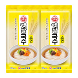 不倒翁 韩国挂面进口传统细面小麦面条龙须面汤面面条 细面 900g*2袋