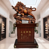 卓饰牛摆件开业乔迁礼品大型落地送公司酒店大堂饭店庆典办公室工艺品 1.9米高天道酬勤厚重版