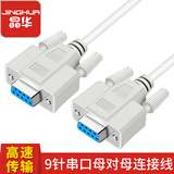 晶华DB9串口线 RS232母对母延长线电脑COM接口直连扫描仪收银数控床条形码机连接线贝吉色3米B130H