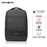 新秀丽（Samsonite）商务通勤双肩包电脑包15.6英寸男士背包书包简约大容量TX6*001