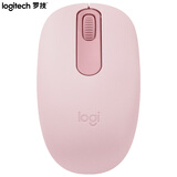 罗技（Logitech）M196 无线蓝牙鼠标 办公鼠标 笔记本商务办公家用 小巧便携 对称手型 玫瑰粉