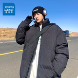 真维斯（JEANSWEST）棉服男女款冬季潮牌保暖棉袄男士加厚棉衣外套2024新款情侣面包服 深灰色 纯色 2XL