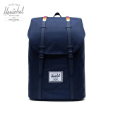 Herschel Retreat 赫行 19L大号双肩包 深蓝/彩虹橡胶带