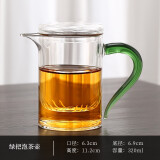 玻韵 泡茶杯红茶绿茶泡茶器玻璃过滤内胆茶具耐热功夫泡茶壶小套装 绿把泡茶壶