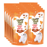 珍致猫（FancyFeast） 猫饼干喵脆之吻洁齿高蛋白营养猫饼干  海陆三文鱼鸡肉和牛肉60g*10袋