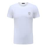 VERSACE JEANS COUTURE范思哲 VERSACE 男装圆领短袖T恤男士美杜莎修身半袖新款  白色 XXL