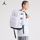 NIKE【满天星】 JORDAN 耐克AJ双肩背包大学生电脑包大容量减负书包 白色/白色/黑色【满天星】 8/20【49*30*17cm 约25L】