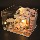 我の屋DIY小屋粉黛阁楼手工房子模型木质艺术屋立体拼图玩具生日礼物女