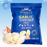 FINUTE 趣莱福虾片240g蒜味超大包韩国进口薯片虾条 膨化网红休闲零食