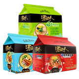 统一汤达人袋装方便面30包／15包 规格可选家庭装易煮拉面速食推荐 日式豚骨（绿）+海鲜拉面（蓝）+韩式辣牛肉（红）