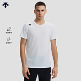 迪桑特（DESCENTE）TRAINING系列综训男士TOUGH面料短袖针织衫T恤 WT-白色 M (170/92A)