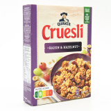 桂格（QUAKER）Cruesli 即食燕麦片 荷兰进口覆盆子草莓谷物粒葡萄干坚果干脆 榛子葡萄干味450g