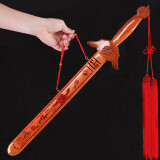 TaTanice 桃木剑 创意家居摆件木雕装饰品随身挂件工艺品 60cm八卦剑