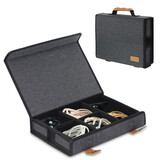 DrewchanDrewChan耳机收纳盒MP3播放器耳机线数据线蓝牙耳机入耳式耳机音频线手表移动电源数码整理耳机包 6格收纳包 SN6