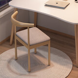 欧贸电脑桌台式简易家用学生书桌卧室女生化妆桌长方形桌子出租屋办公 99％搭配牛角椅