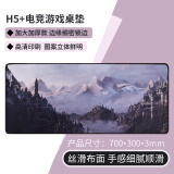 镭拓（Rantopad）H5+电竞游戏桌垫锁边鼠标垫 超大键盘垫 加厚版-古堡