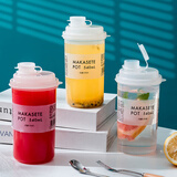 家の物语（KATEI STORY）日本进口冷水壶夏季冰箱冷藏饮料果汁杯户外便携冷淬杯凉水摇摇杯 540ML（三个）