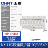 正泰（CHNT） 浪涌保护器 NXU-ⅡG电源防雷器  电涌防雷开关 家用避雷器二级 NXU-ⅡG-100kA/385V-4P