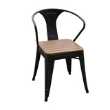 莲花雨（LIANHUAYU）防腐木阳台桌椅户外休闲别墅咖啡奶茶店庭院防水塑木桌椅组合套件 单把椅子