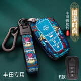 派力绅适用丰田钥匙套卡罗拉雷凌凯美瑞汉兰达荣放rav4亚洲龙威兰达包扣 F款-国潮熊猫