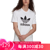阿迪达斯 ADIDAS 三叶草 男子 TREFOIL T-SHIRT 运动 T恤 H06644 XL码