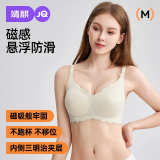 婧麒（JOYNCLEON）小贝壳孕妇哺乳内衣水纹舒适无痕薄款聚拢产后喂奶孕妇文胸 香槟黄 XL