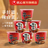 农心辛拉面大碗面拉面方便面追剧宵夜速食面泡面碗面桶装组合 辛拉面*3+辣白菜*3