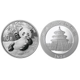马甸藏品 中国熊猫金银币1998-2024年熊猫银币 投资金银纪念币 2020年熊猫银币